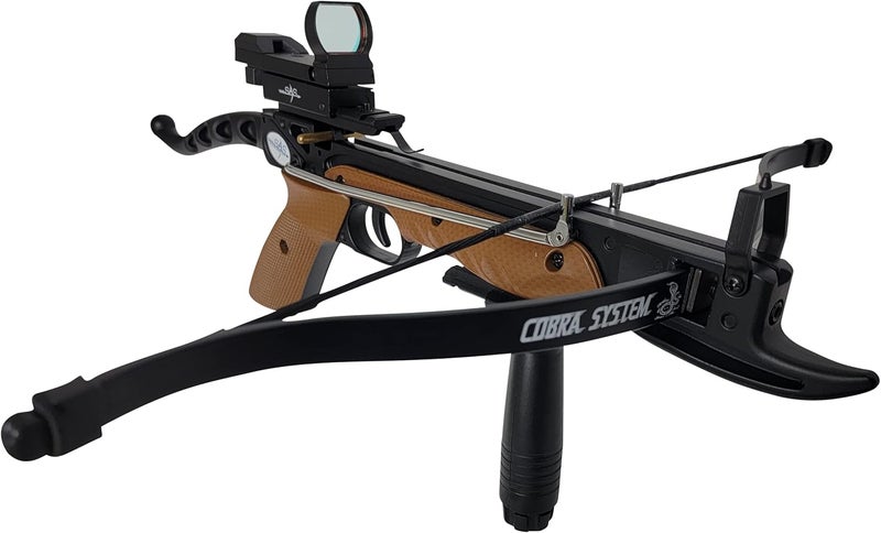 SAS Southland Archery Supply Prophecy 80 Pound Self-Cocking Pistol Crossbow with Cobra System Limb and 3 Arrows - Image 2
